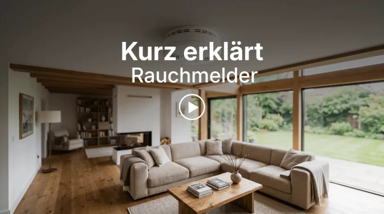 Titelbild des Kurz erkl&auml;rt Videos zum Thema Rauchmelder