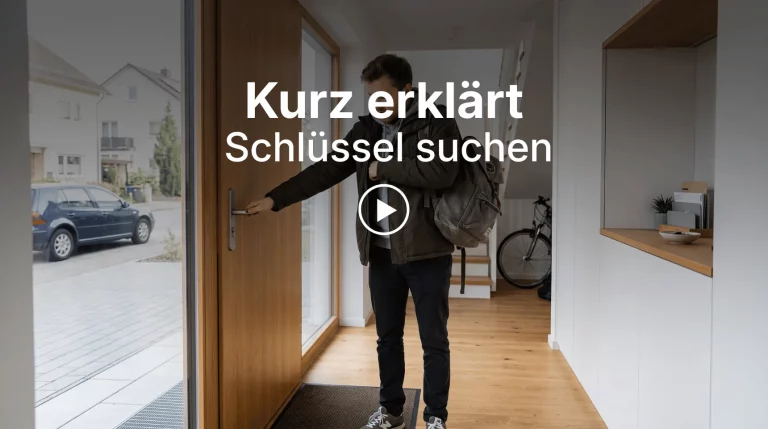 Titelbild der Kurz erkl&auml;rt-Seite zum Thema Schl&uuml;ssel suchen mit Bluetooth-Tracker.