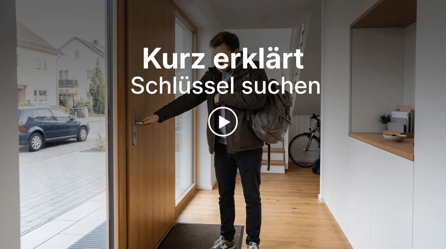 Titelbild der Kurz erkl&auml;rt-Seite zum Thema Schl&uuml;ssel suchen mit Bluetooth-Tracker.