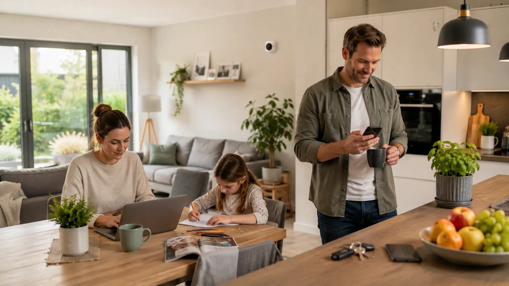 Familie zu Hause – Sicherheit im Alltag